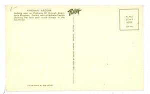 AZ - Kingman. Main Street, US Highway 66 ca 1963