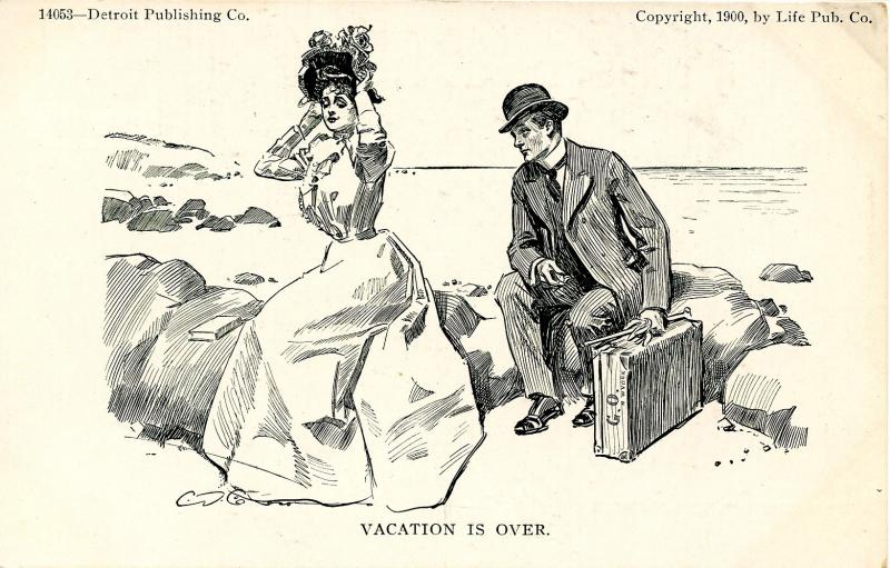 Vacation is over   Artist: Charles Dana Gibson       (Romance)