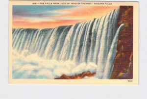 VINTAGE POSTCARD NATIONAL STATE PARK NIAGARA FALLS FROM DECK OF MAID OF THE MIST