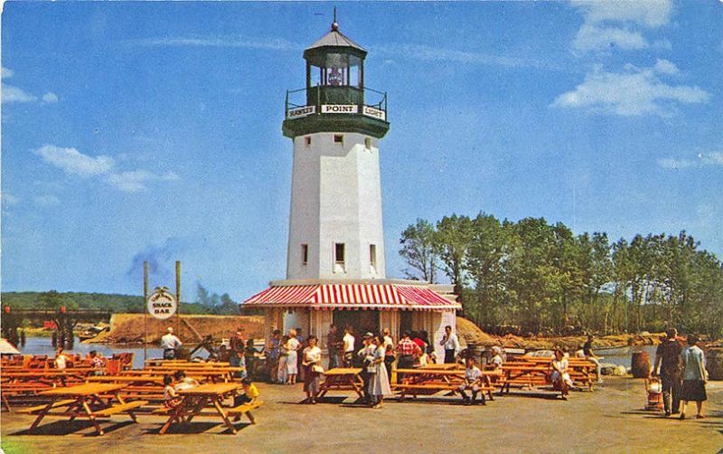 Wakefield MA Pleasure Island Hawke's Point Lighthouse Postcard