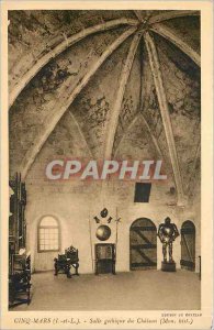 Old Postcard Cinq Mars I and Gothic Room of the Chateau My hist