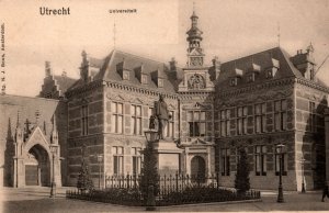 Netherlands Utrecht Universiteit Vintage Postcard 09.00