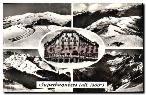 Postcard Old Superbagneres The Set View Plateau and the Hotel Le Grand Hotel ...