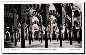 Old Postcard Cordoba Mezquita Primitiva From Abo Hahman