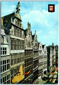 Postcard - Grand Square and Corporation Houses - Antwerp, Belgium 