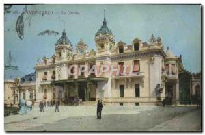 Old Postcard Monte Carlo Casino