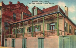 Madame John's Legacy New Orleans French Quarter Louisiana Vintage Postcard