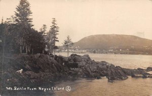 Camden Maine ? Negro Island Mt Battie Real Photo Postcard AA70195