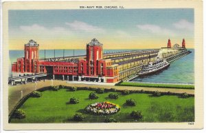 US. Used.Chicago, Illinois. Navy Pier.  Mailed 1943.