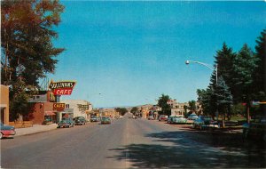 Vintage Postcard Street Scene Sullivans Cafe Cedar City Utah UT