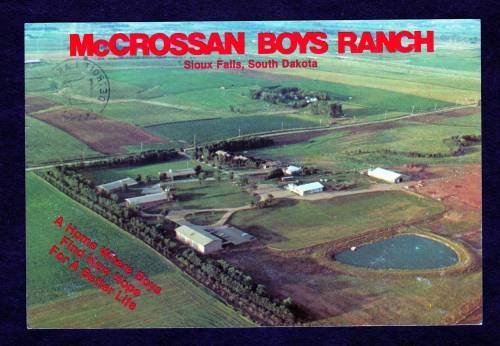 SD View McCrossan Boys Ranch SIOUX FALLS SOUTH DAKOTA Postcard