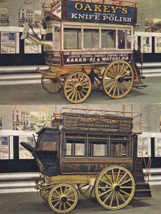 Knife Polish Board Omnibus Victorian London Transport Cart 2x Postcard s