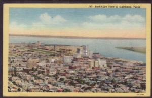 Bird's Eye View of Galveston,TX Postcard 