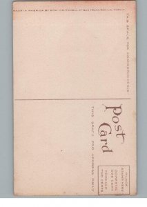 Antique Peach Fruit Lithograph Postcard by Edw. J. Mitchell San Francisco