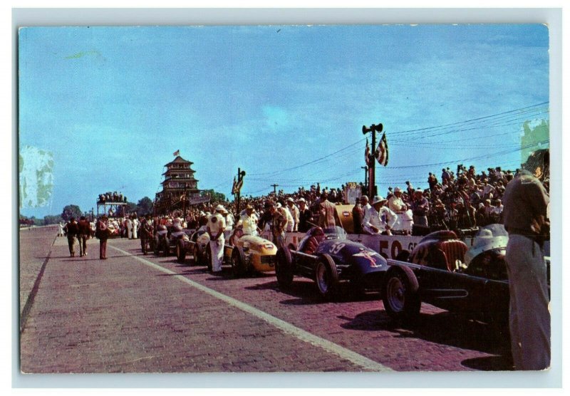 1950's Indy 500 Speedway Postcard P174 