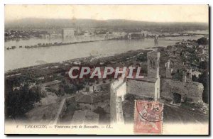 Old Postcard Tarascon Panorama taken Baucaire