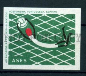 500704 PORTUGAL ASES Soccer Football Vintage match label