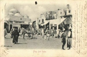 CPA AK TUNISIE Rues Place Bab Suika (32295)