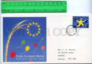 242211 UK 1992 year Single European Market FDC