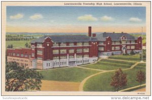 Illinois Lawrenceville Township High School 1950 Curteich