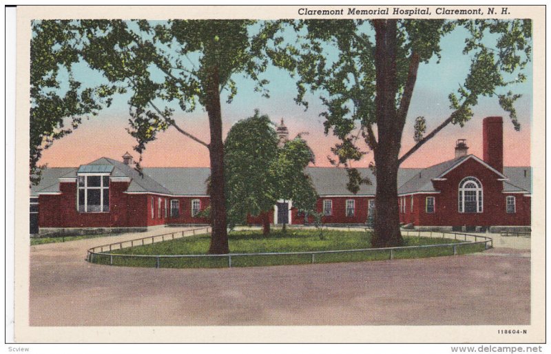 Claremont Memorial Hospital, Claremont, New Hampshire, 30-40s