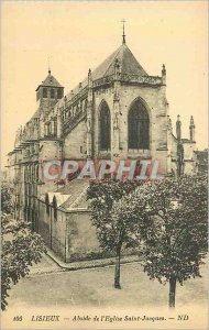 Old Postcard 106 Lisieux apse of the church St. Jacques