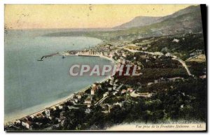 Old Postcard Menton Garavan and View from the Italian border