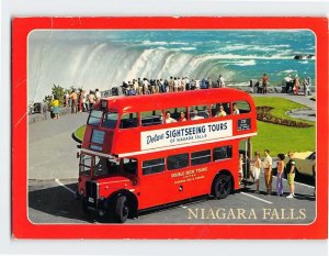 Postcard Tour Bus Horseshoe Falls Niagara Falls Ontario Canada