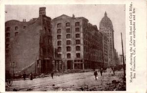 Market Street, Palace Hotel After Earthquake, San Francisco CA  Postcard G02