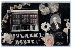 c1910's Pulaski House Flowers Pulaski New York NY Unposted Antique Postcard 