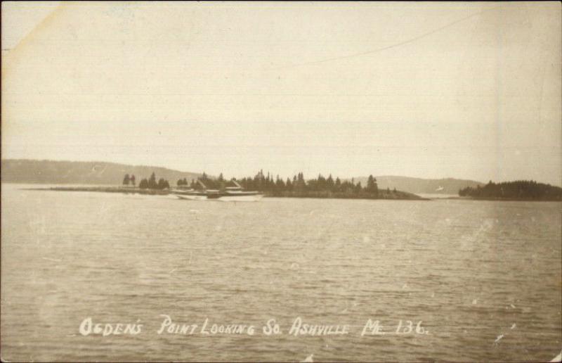 South Ashville ME Ogden's Point c1915 Real Photo Postcard