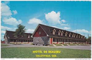 Exterior View, Motel de Beaujeu, Valleyfield, Quebec, Canada, 40-60´s
