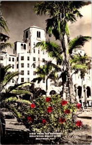 Florida Hollywood The Hollywood Beach Hotel View From The Gardens Real Photo