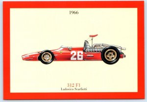 LUDOVICO SCARFIOTTI Race Car Driver FERRARI 1966 Advertising 4x6 Modern Postcard