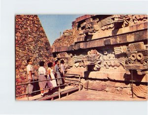 Postcard Templo De Quetzalcoatl, San Juan Teotihuacán, Mexico