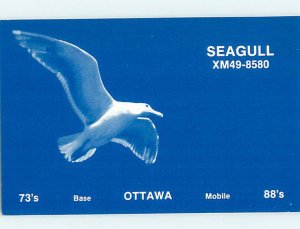 Pre-1980 RADIO CARD - CB HAM OR QSL Ottawa Ontario ON AH2376