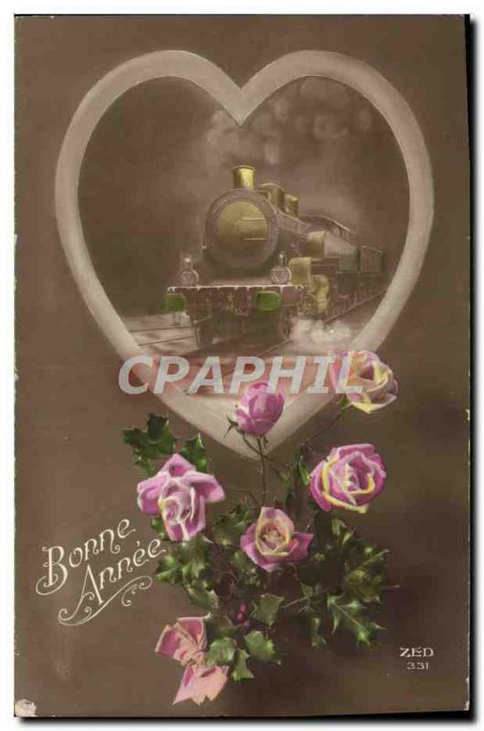 VINTAGE POSTCARD Fantaisie Train