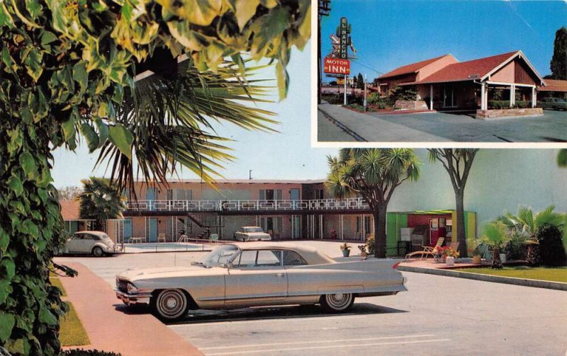 Santa Cruz California El Rancho Motel, Multi-View Chrome Vintage Postcard U7675