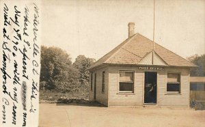 Waterville CT Post Office In 1906 Real Photo Postcard