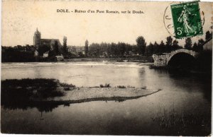CPA Dole- Ruines d'un Pont Romain sur le Doubs FRANCE (1043414)