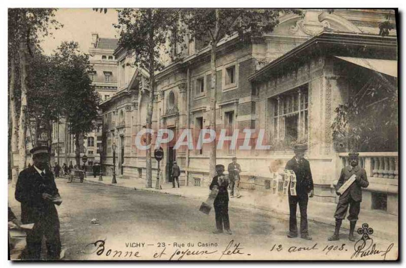 Old Postcard Postcards Vichy Street Casino Dealers