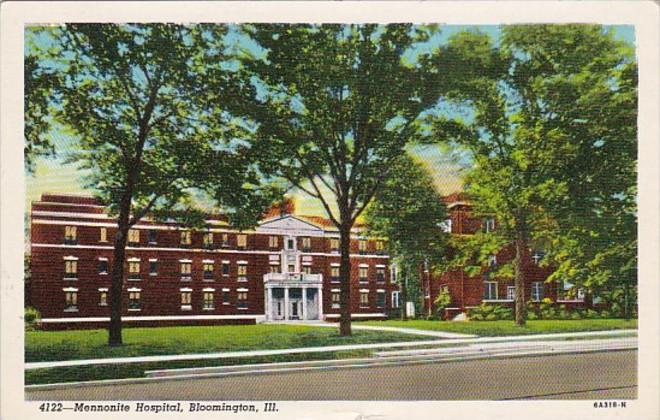 Illinois Bloomington Menonite Hospital Curteich