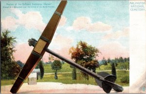 Tuck 2330 Anchor from Battleship Maine, Arlington Nat'l Cemetery VA Postcard J73
