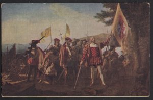 Landing of Columbus on San Salvador Oct 12, 1492 Painting by Vanderlyn