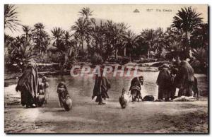 Old Postcard A North African Oasis Algeria
