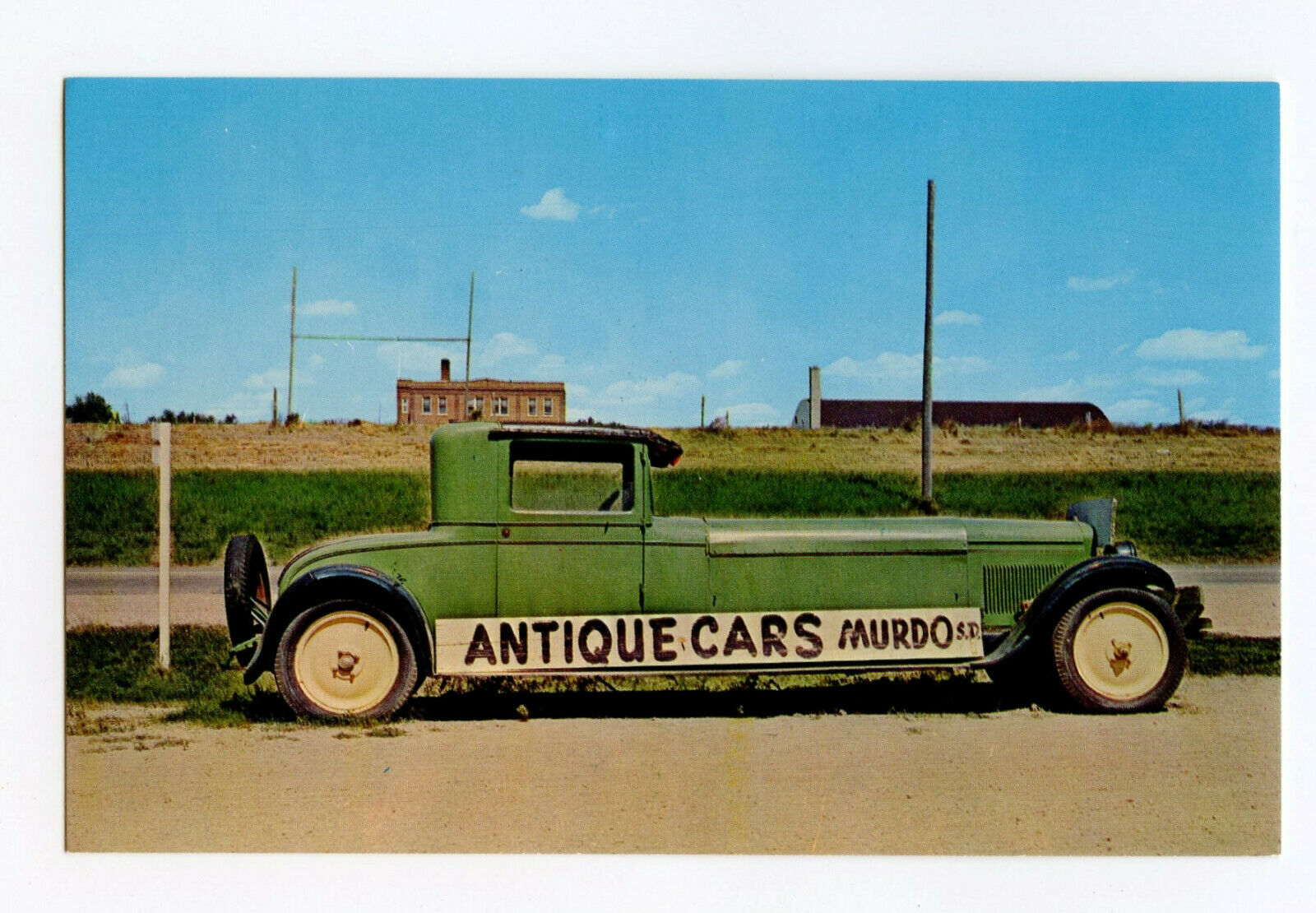Postcard Pioneer Auto Museum Murdo South Dakota Handmade Auto Standard