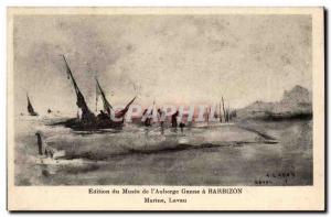 Barbizon - Museum of & # 39Auberge Ganne - Marine lavau - Old Postcard