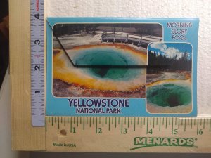 Postcard Folder Morning Glory Pool, Yellowstone National Park, Wyoming