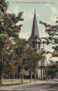 MONCTON, New Brunswick, Canada, 1900-1910's; St. John's Presbyterian Church