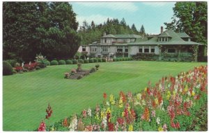 Residence, Butchart Gardens, Victoria, British Columbia, Vintage Chrome Postcard